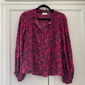 Maeve by Anthropologie Floral Bohemian Top